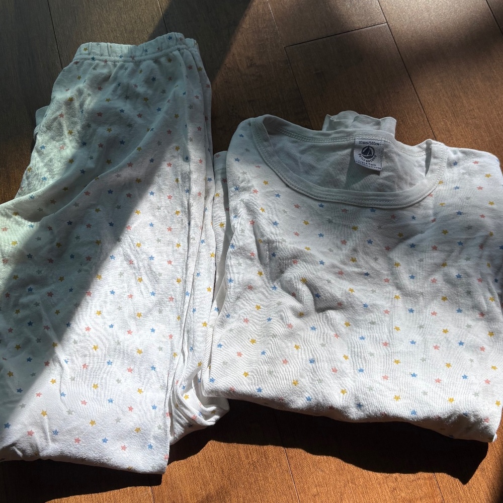 Petit Bateau Pajamas Girls, size 10 years old